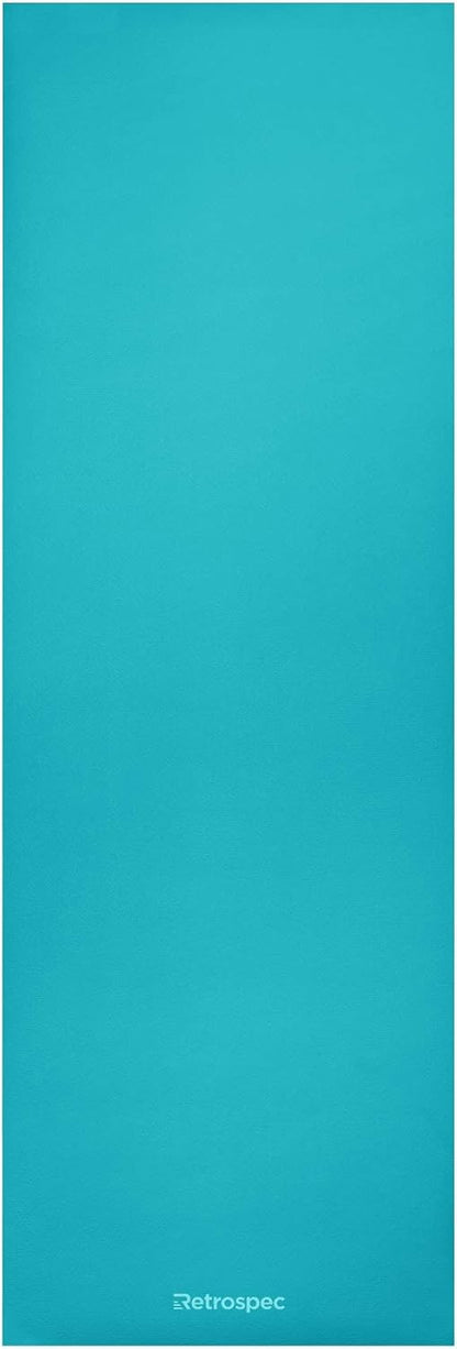 Retrospec Pismo Yoga Mat w/Nylon Strap for Men & Women - Non Slip Exercise Mat for Yoga, Pilates, Stretching, Floor & Fitness Workouts, .5mm Thick, Easy to Clean