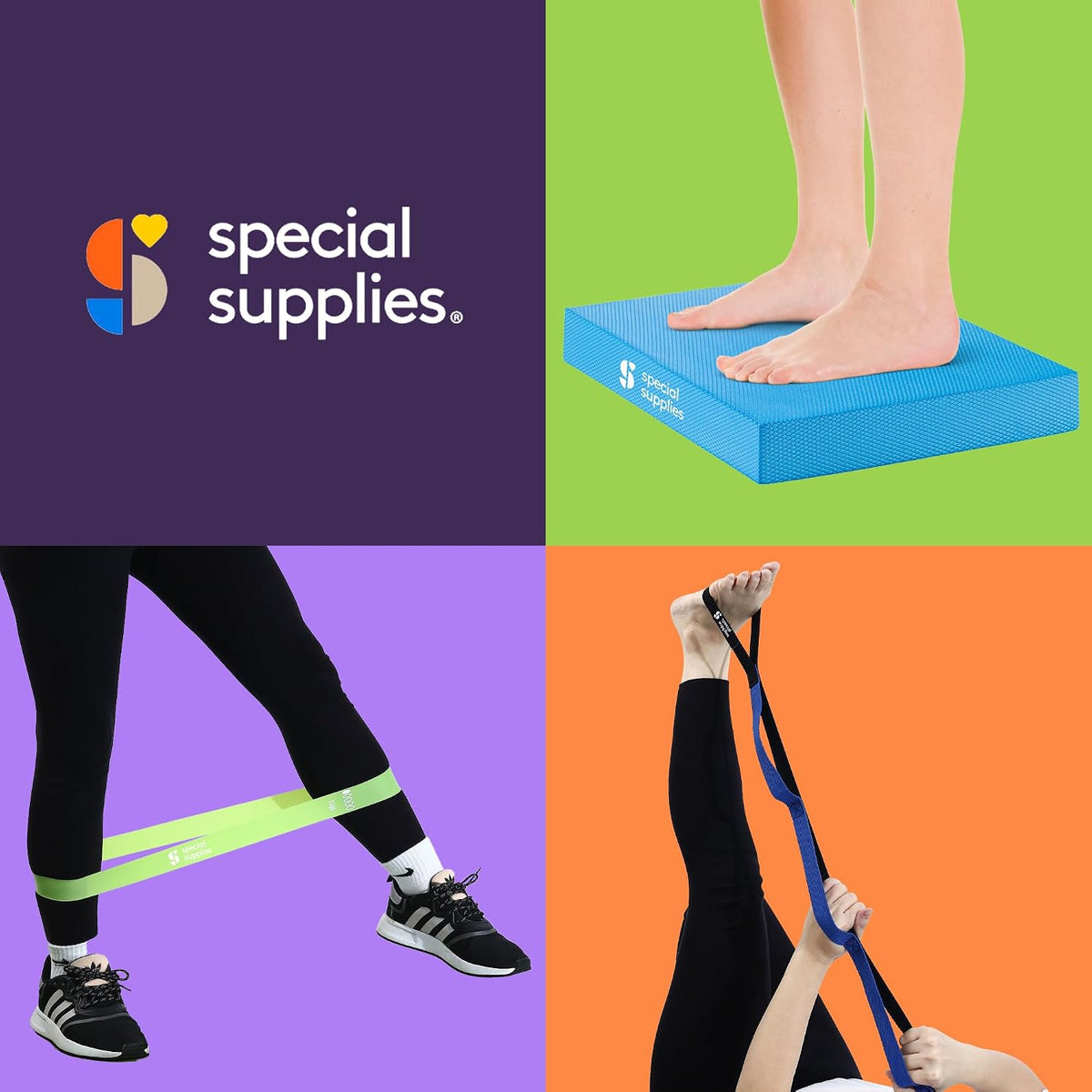 Balance Board and Yoga Strap Set with Exercise Bands for Stretching, Stability Training, Fitness, Flexibility, Physical Therapy, Home Workout Equipment, Strength Training, and Pilates