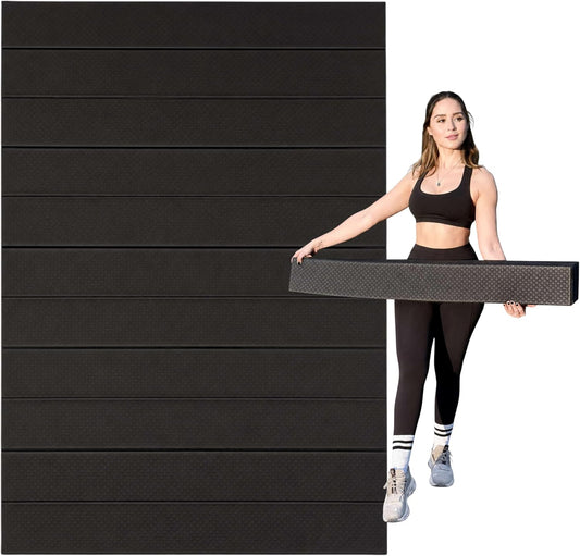 Extra Wide & Large Foldable Yoga Mat, 72" x 48", 6mm/8mm Thick