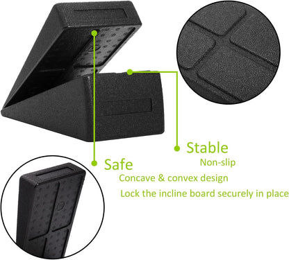 3 Pcs Slant Board for Calf Stretching, 5 Adjustable Angles Foot Stretcher Incline Board, Non-Slip Foam Squat Wedge for Physical Therapy, Home Exercise