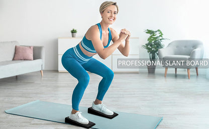 3 Pcs Slant Board for Calf Stretching, 5 Adjustable Angles Foot Stretcher Incline Board, Non-Slip Foam Squat Wedge for Physical Therapy, Home Exercise
