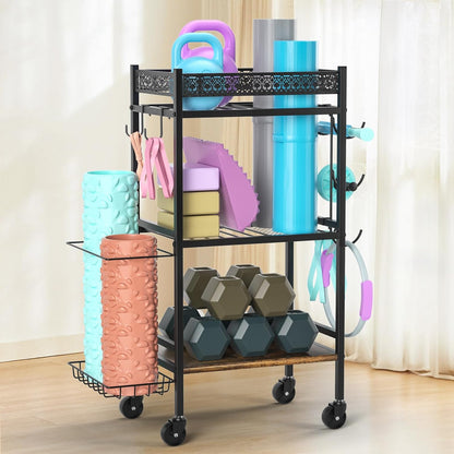Yoga Mat Storage Racks, Home Gym Organizer, Gym Equipment Storage