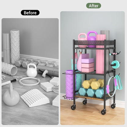 Yoga Mat Storage Racks, Home Gym Organizer, Gym Equipment Storage