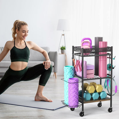 Yoga Mat Storage Racks, Home Gym Organizer, Gym Equipment Storage