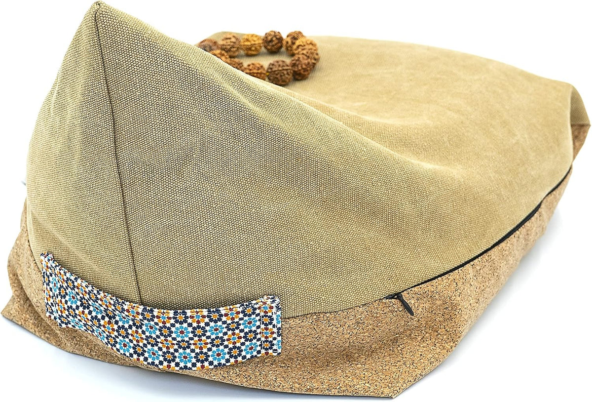 Meditation Cushion Floor Cushion for Yoga & Sitting – Zafu Pillow for Proper Posture & Spinal Alignment, Comfortable Buckwheat Support with Washable Cover for Meditation, Home & Office