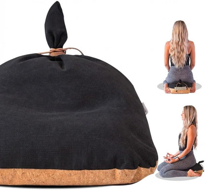 Meditation Cushion Floor Cushion for Yoga & Sitting – Zafu Pillow for Proper Posture & Spinal Alignment, Comfortable Buckwheat Support with Washable Cover for Meditation, Home & Office