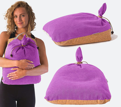 Meditation Cushion Floor Cushion for Yoga & Sitting – Zafu Pillow for Proper Posture & Spinal Alignment, Comfortable Buckwheat Support with Washable Cover for Meditation, Home & Office