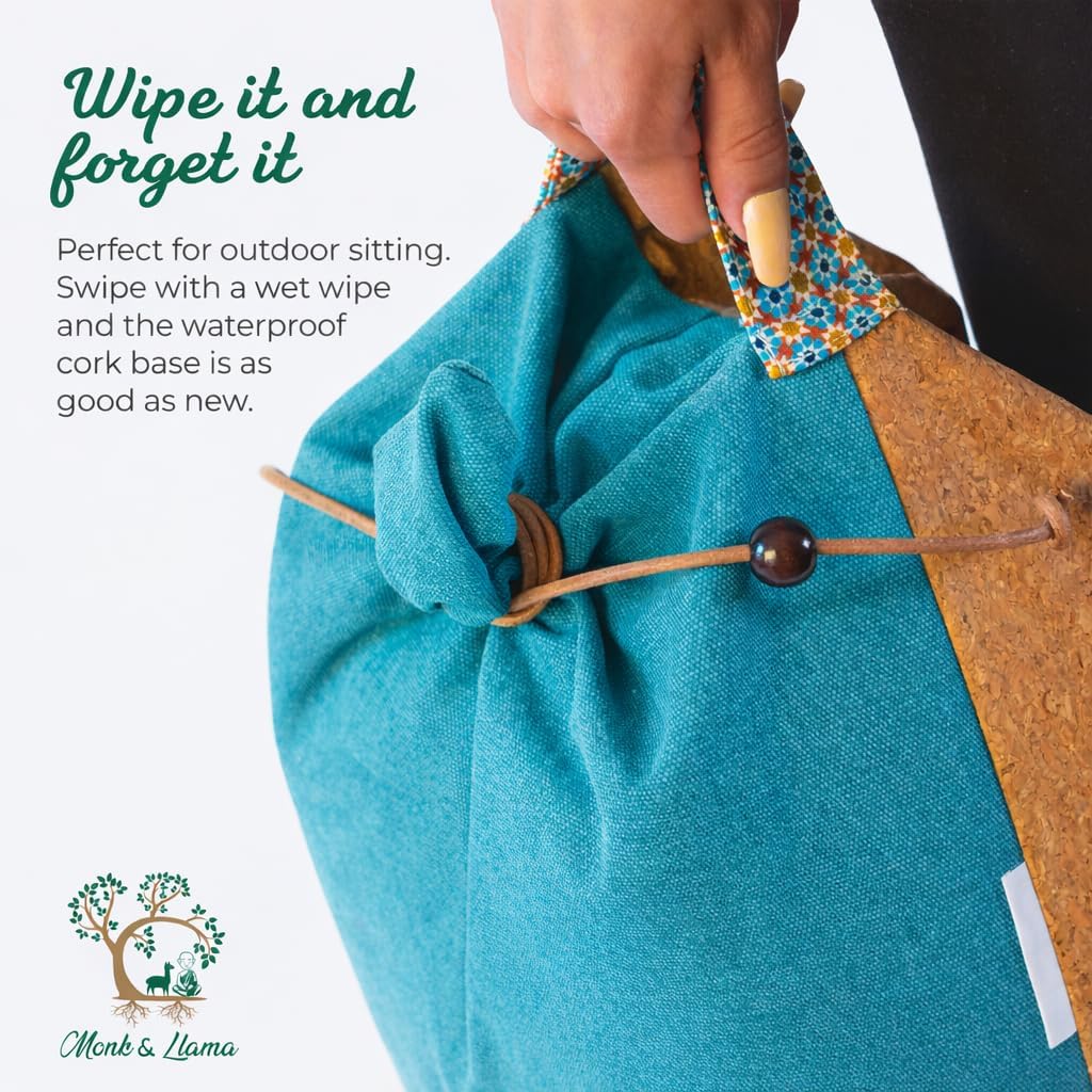 Meditation Cushion Floor Cushion for Yoga & Sitting – Zafu Pillow for Proper Posture & Spinal Alignment, Comfortable Buckwheat Support with Washable Cover for Meditation, Home & Office