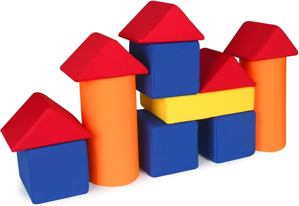 Foam Blocks for Toddlers 1-3, 5.5 inch Foam Soft Cubes for Kids, Colourful Building Blocks, Stacking Block Sets, Throwing Toys