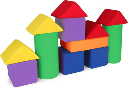 Foam Blocks for Toddlers 1-3, 5.5 inch Foam Soft Cubes for Kids, Colourful Building Blocks, Stacking Block Sets, Throwing Toys