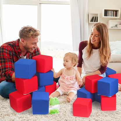 Foam Blocks for Toddlers 1-3, 5.5 inch Foam Soft Cubes for Kids, Colourful Building Blocks, Stacking Block Sets, Throwing Toys