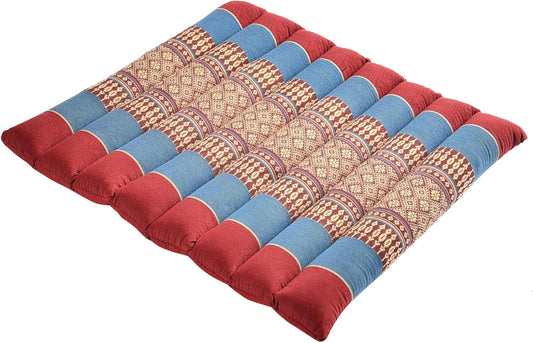 Rollable Cushion - Organic Kapok Filling, use Rolled or Flat for Yoga and Meditation, Lightweight, Great car or seat Cushion