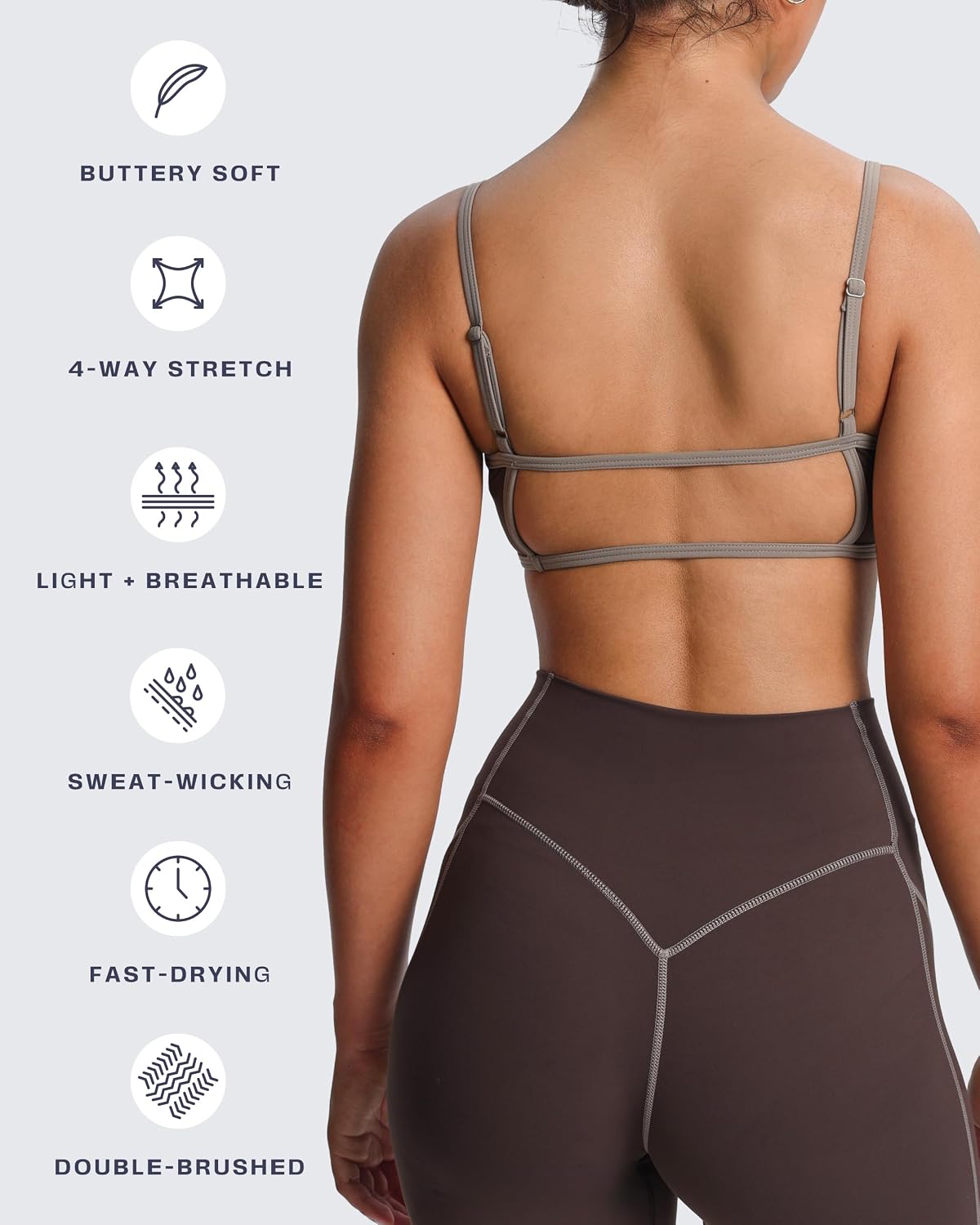Lexi Lined Strappy Sports Bra