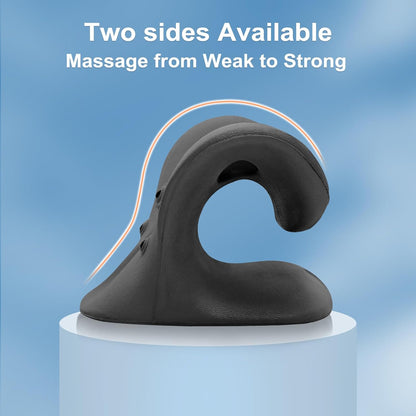 Neck Stretcher with Magnetic Therapy Acupressure for Pain Relief, Neck and Shoulder Relaxer, Chiropractic Pillow, Restore Neck Curve, Black