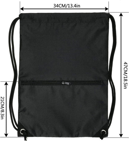 Drawstring Backpack Bag Sport Gym Sackpack - Colors B