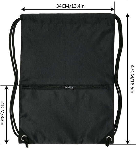 Drawstring Backpack Bag Sport Gym Sackpack - Colors B
