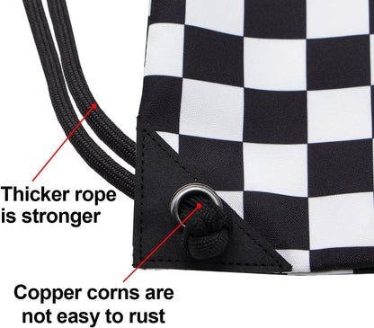 Drawstring Backpack Bag Sport Gym Sackpack - Colors B