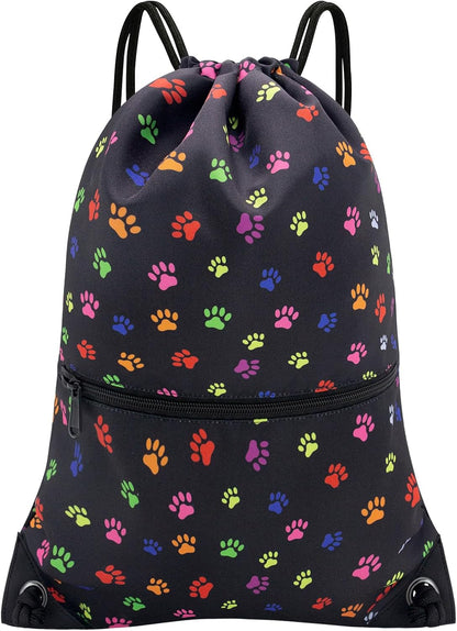 Drawstring Backpack Bag Sport Gym Sackpack - Colors B