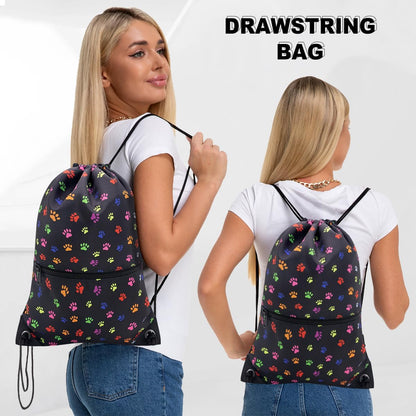 Drawstring Backpack Bag Sport Gym Sackpack - Colors B