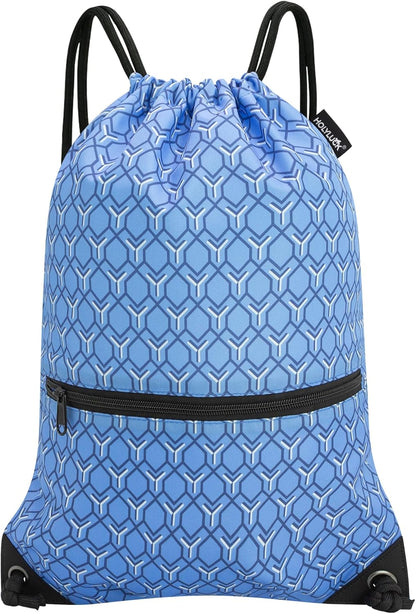 Drawstring Backpack Bag Sport Gym Sackpack - Colors B