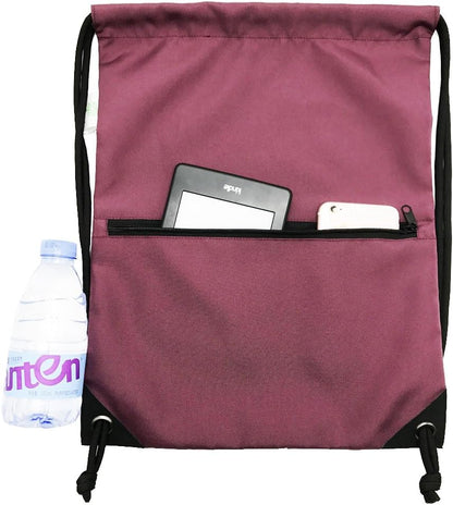 Drawstring Backpack Bag Sport Gym Sackpack - Colors B