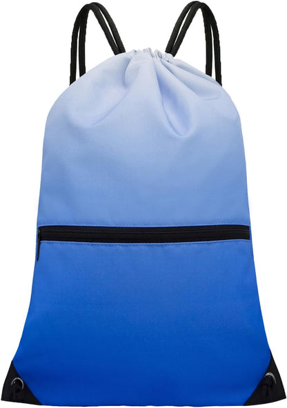 Drawstring Backpack Bag Sport Gym Sackpack - Colors B