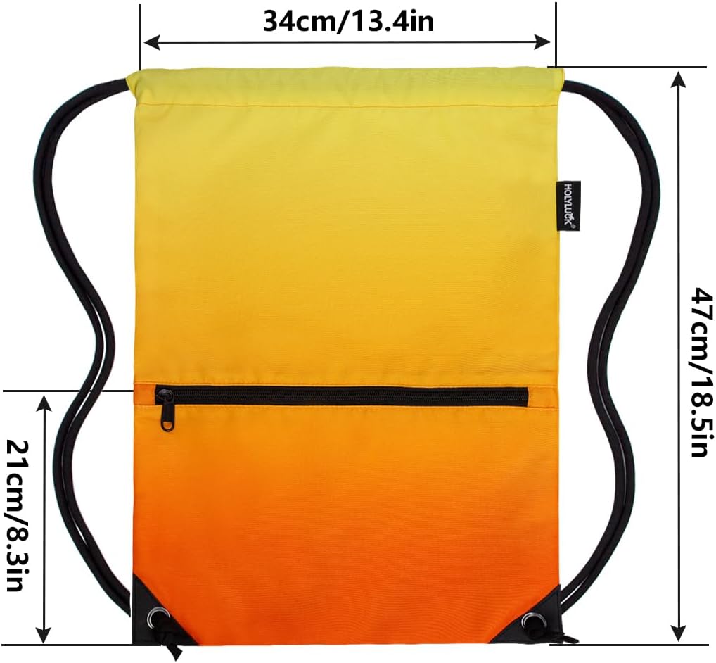 Drawstring Backpack Bag Sport Gym Sackpack - Colors B