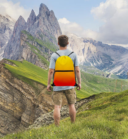 Drawstring Backpack Bag Sport Gym Sackpack - Colors B