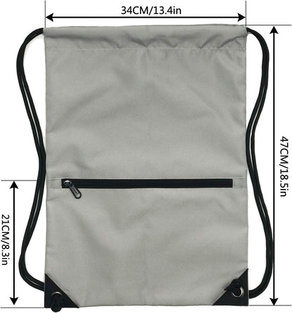 Drawstring Backpack Bag Sport Gym Sackpack - Colors B