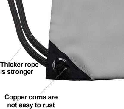 Drawstring Backpack Bag Sport Gym Sackpack - Colors B