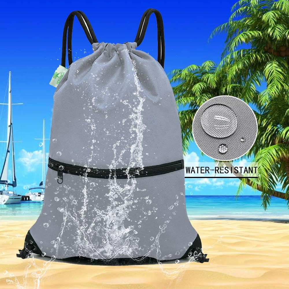 Drawstring Backpack Bag Sport Gym Sackpack - Colors B