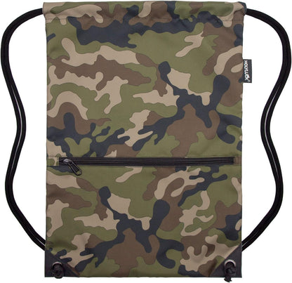 Drawstring Backpack Bag Sport Gym Sackpack - Colors B