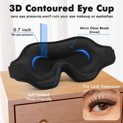 3D Weighted Eye Mask for Lash Extensions, Eye Covers for Sleep