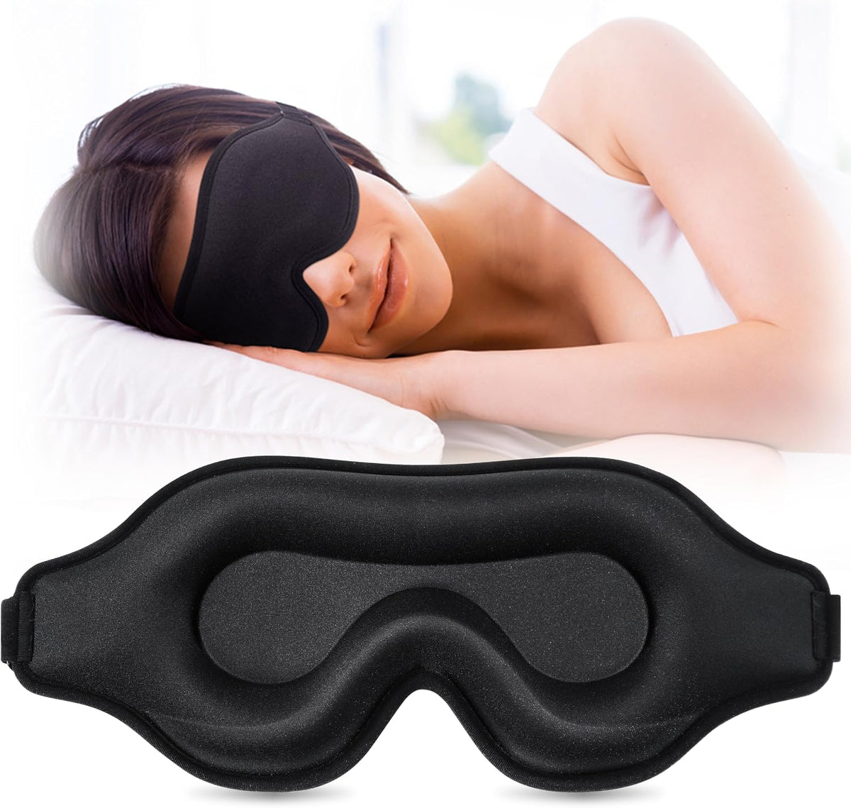 3D Weighted Eye Mask for Lash Extensions, Eye Covers for Sleep