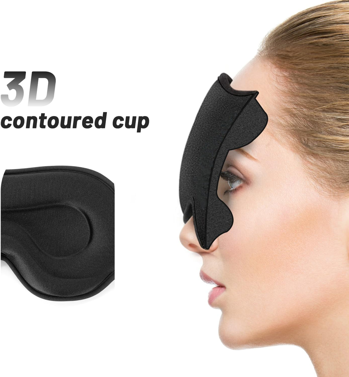 3D Weighted Eye Mask for Lash Extensions, Eye Covers for Sleep