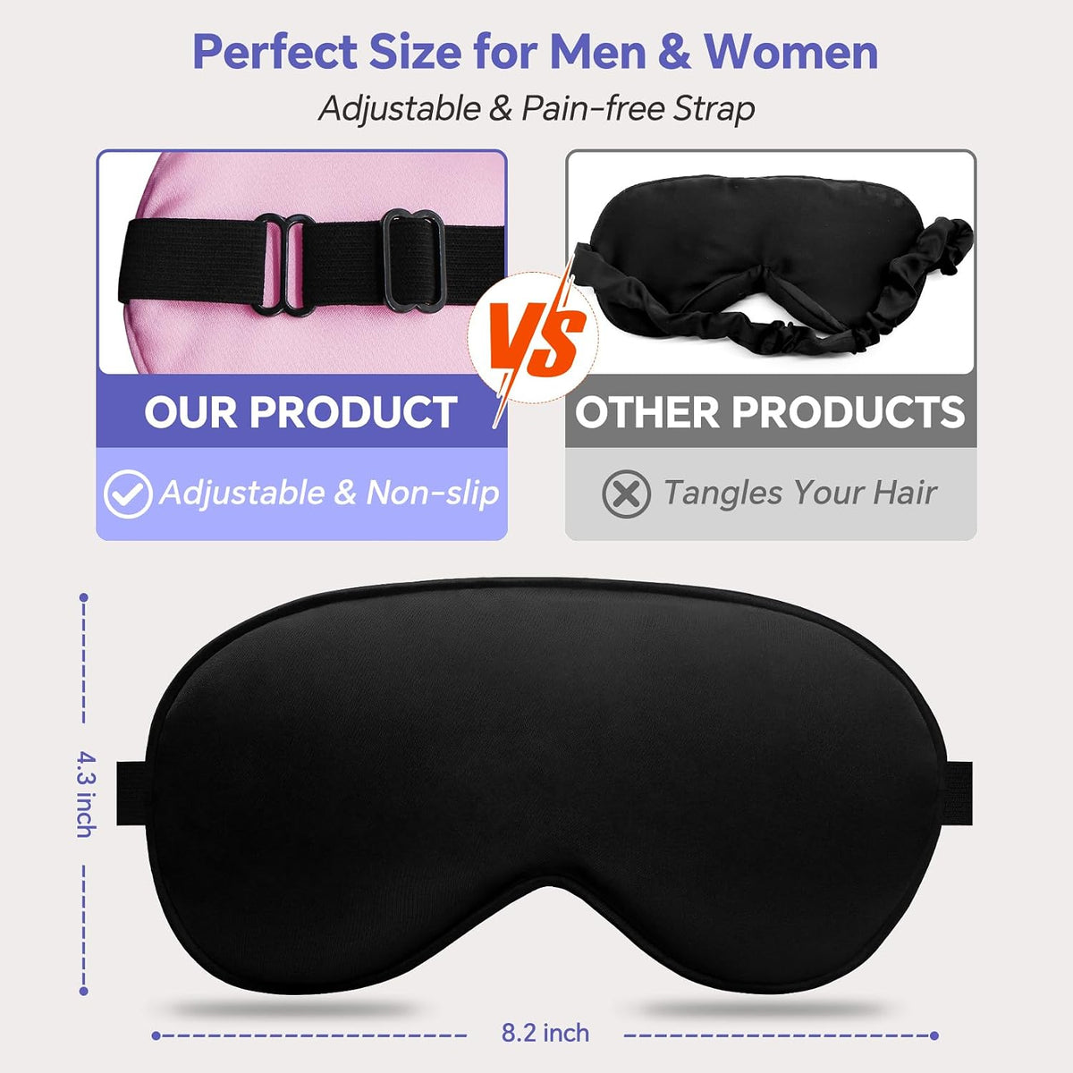 3D Weighted Eye Mask for Lash Extensions, Eye Covers for Sleep