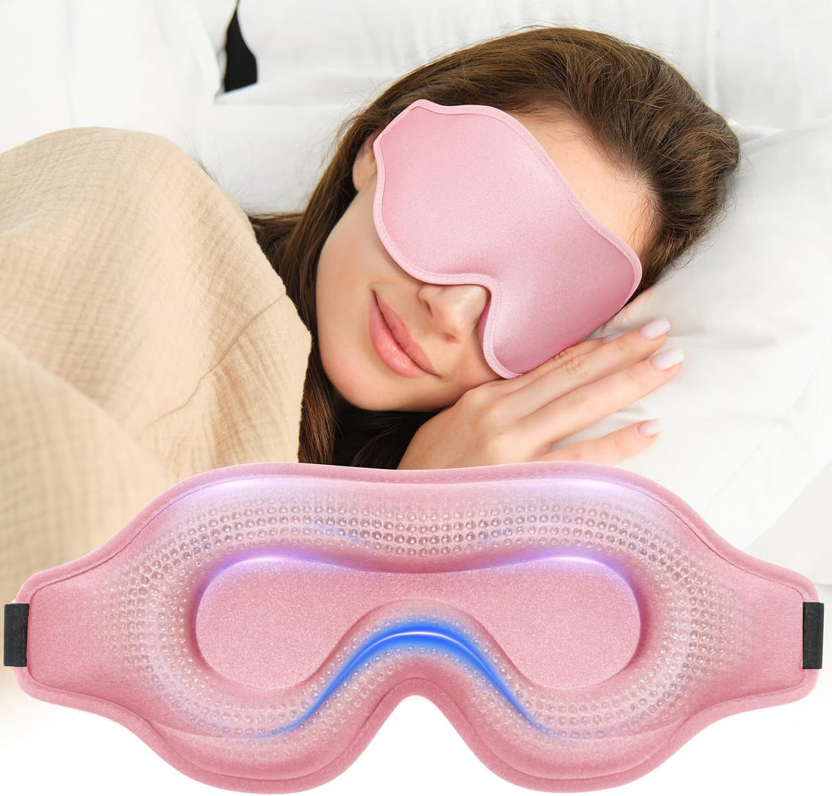3D Weighted Eye Mask for Lash Extensions, Eye Covers for Sleep