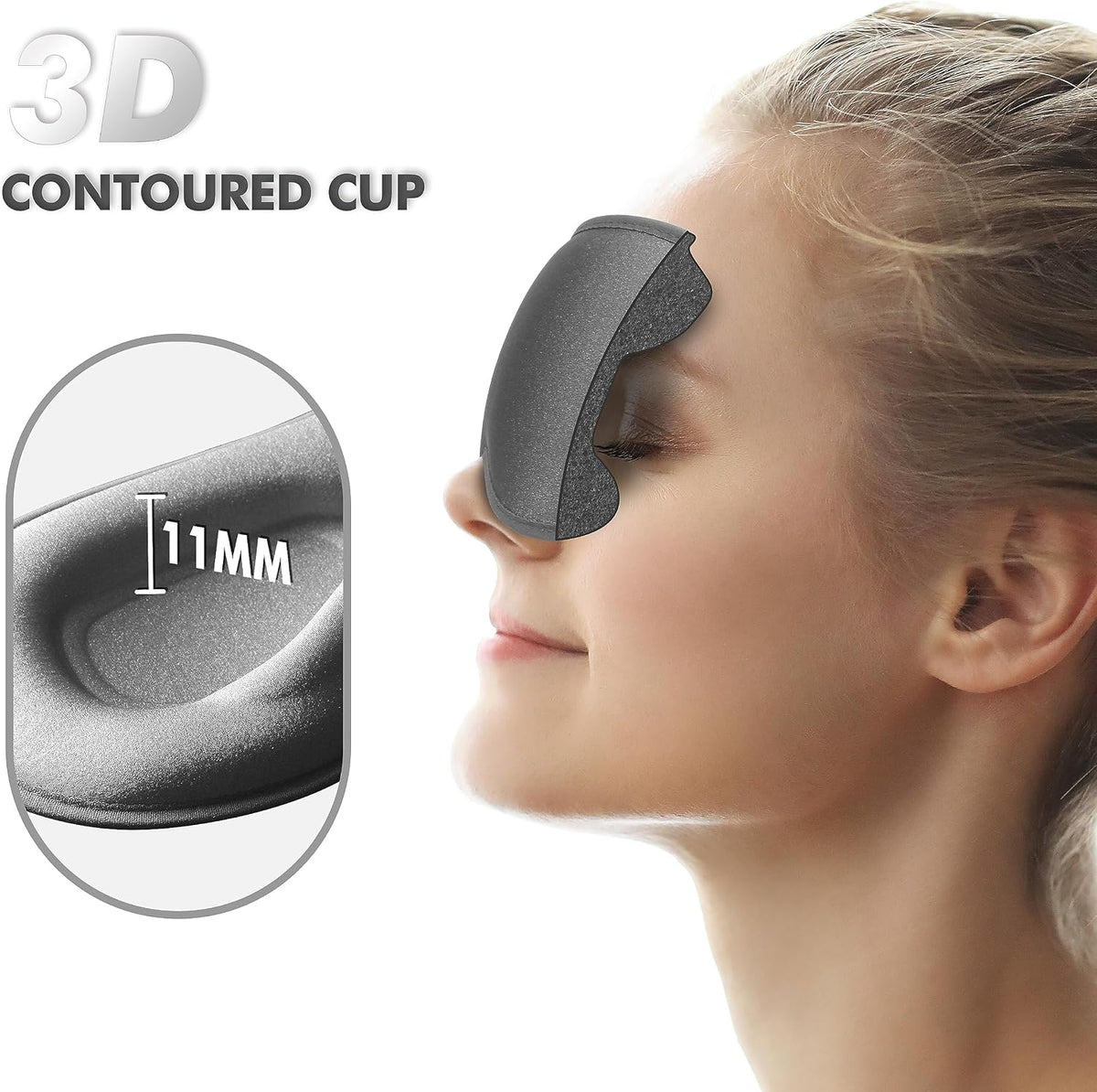 3D Weighted Eye Mask for Lash Extensions, Eye Covers for Sleep