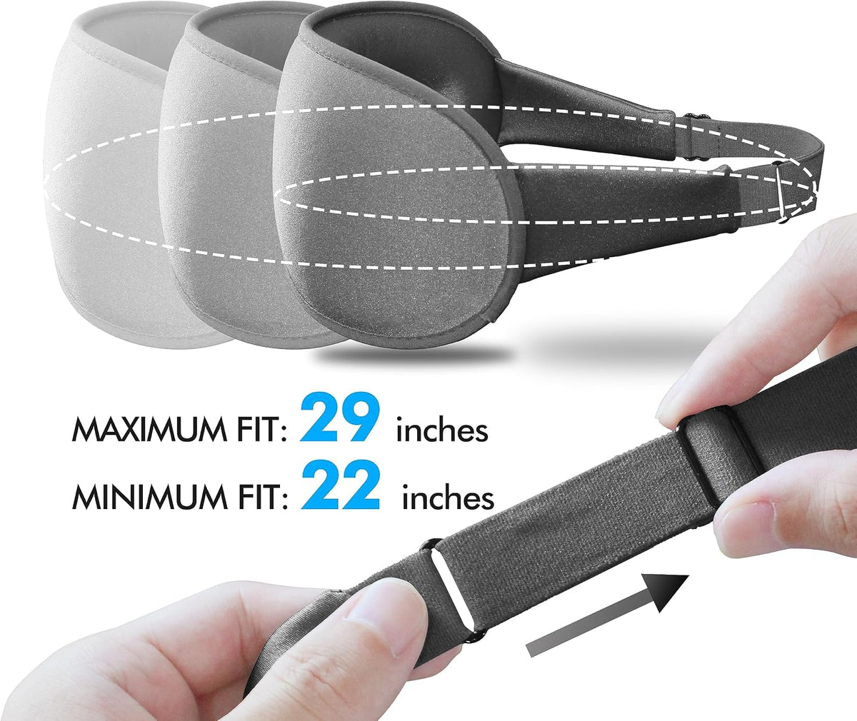 3D Weighted Eye Mask for Lash Extensions, Eye Covers for Sleep