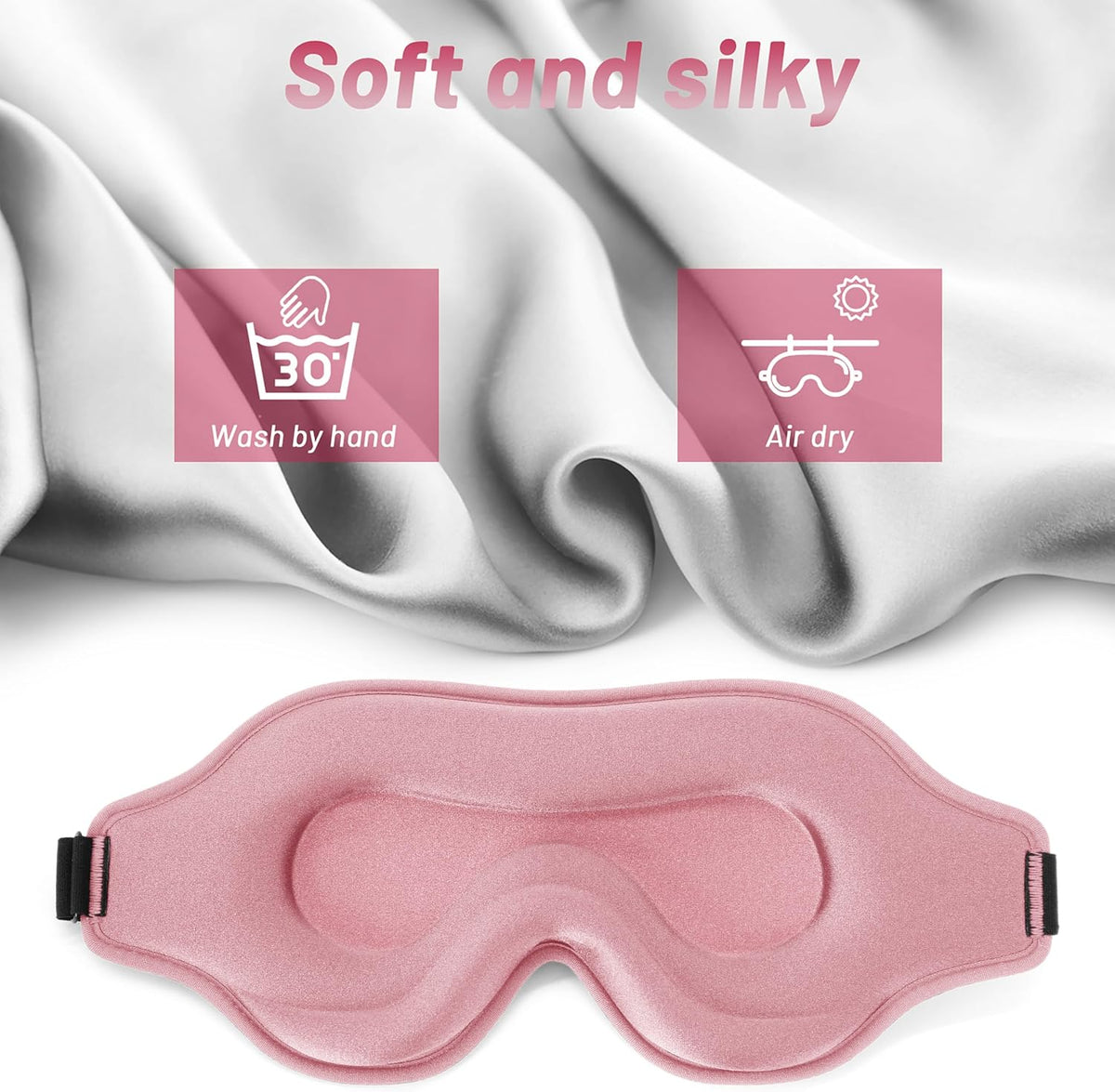 3D Weighted Eye Mask for Lash Extensions, Eye Covers for Sleep