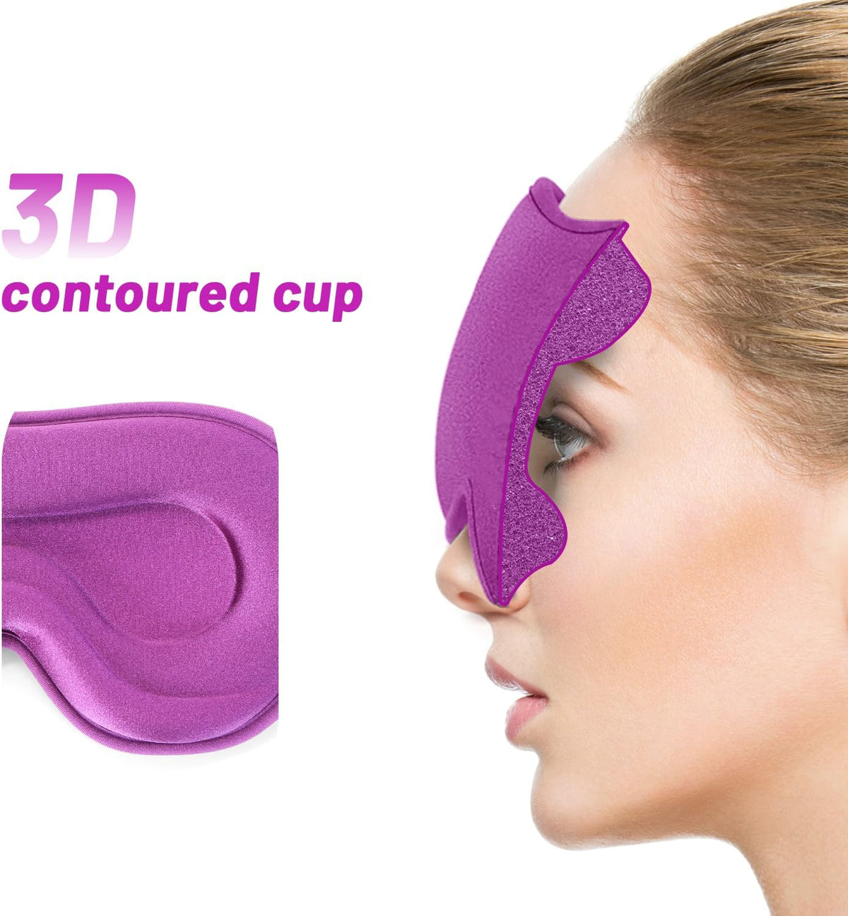 3D Weighted Eye Mask for Lash Extensions, Eye Covers for Sleep