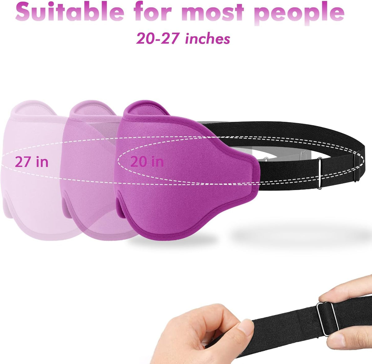 3D Weighted Eye Mask for Lash Extensions, Eye Covers for Sleep