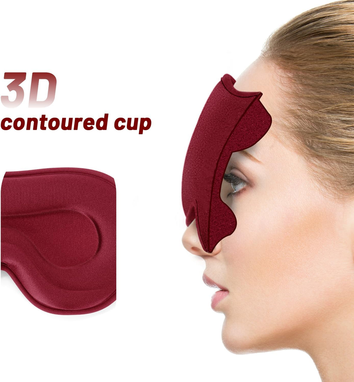 3D Weighted Eye Mask for Lash Extensions, Eye Covers for Sleep