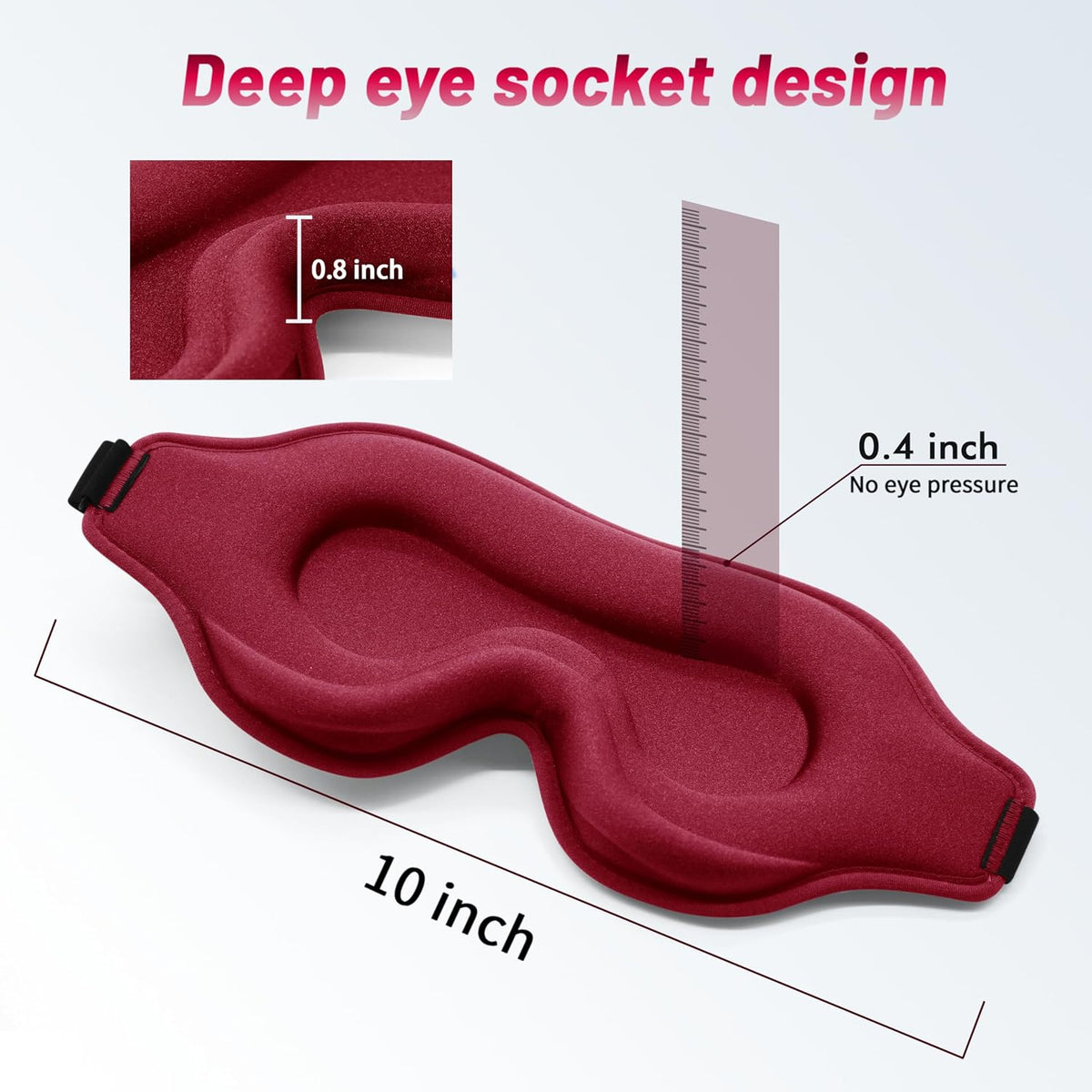 3D Weighted Eye Mask for Lash Extensions, Eye Covers for Sleep