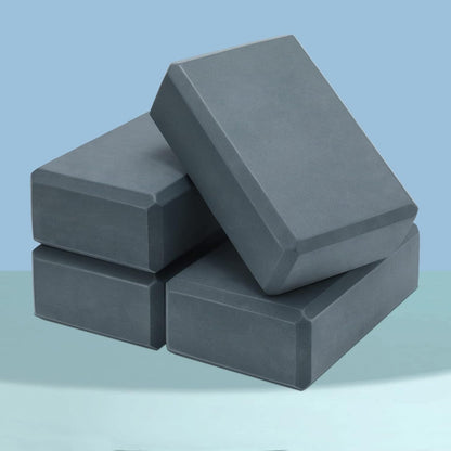 4 Pack Foam Yoga Blocks, Soft EVA Exercise Block Non Slip Grey