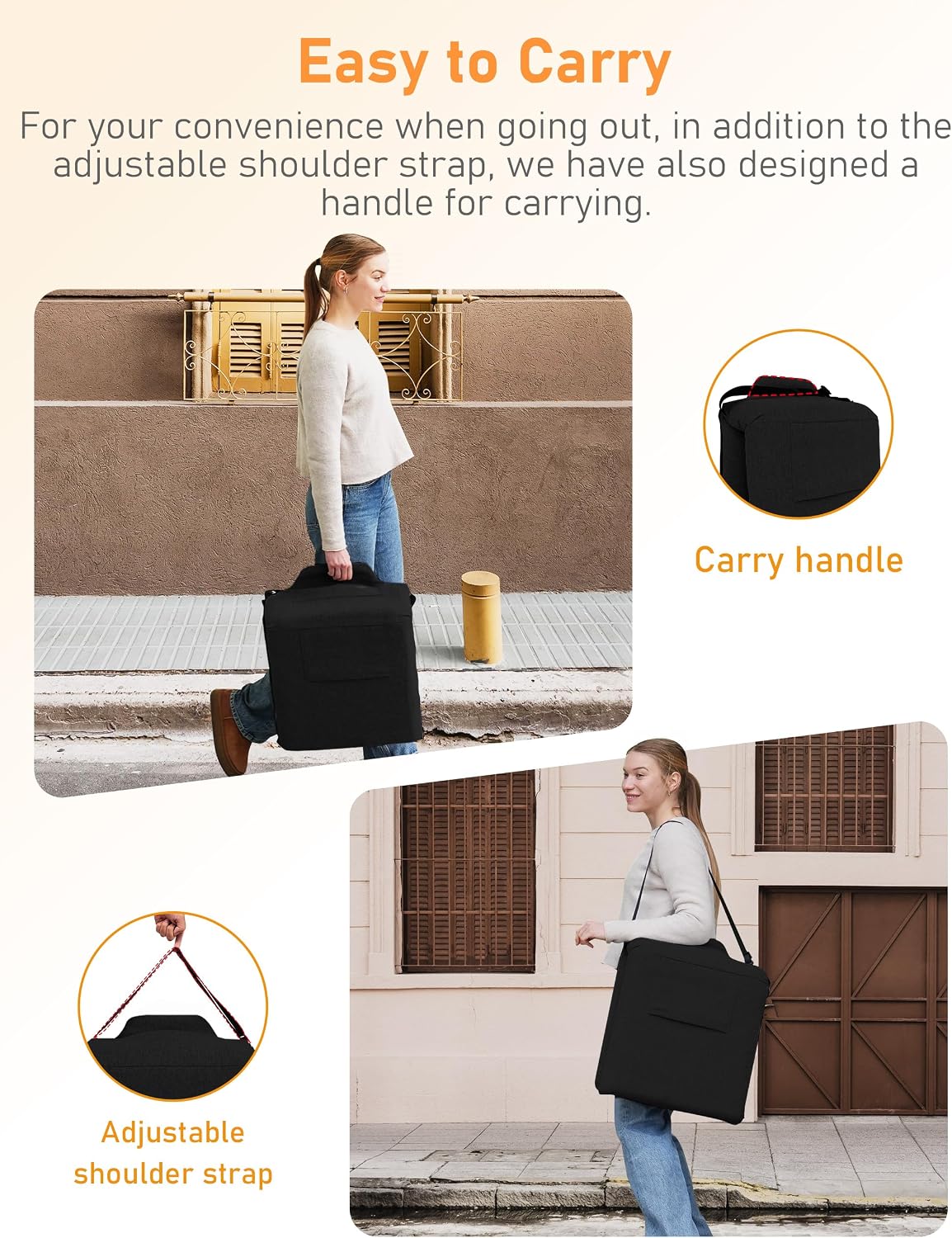 Adjustable Floor Chair with Back Support Foldable Meditation Seat, Coffee | 14-Position Adjust, 330lbs Weight Capacity, Washable Cover, Sturdy Bearings, Ground Seat for Adults, Portable for Meditation