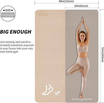 Large Yoga Mat (6'x4') – 8mm & 10mm Thick