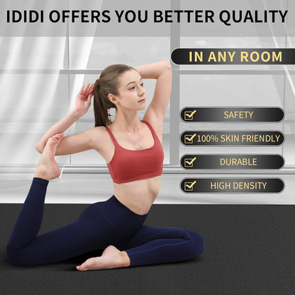 Large Yoga Mat (6'x4') – 8mm & 10mm Thick