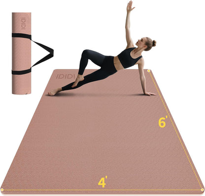 Large Yoga Mat (6'x4') – 8mm & 10mm Thick