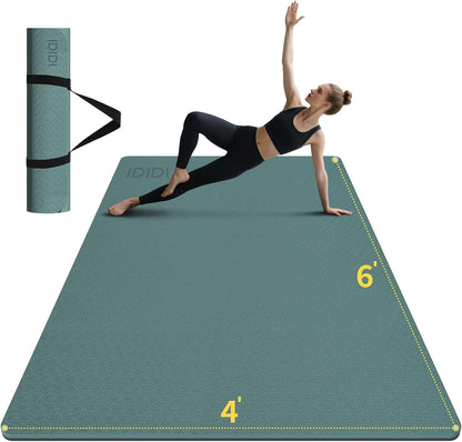 Large Yoga Mat (6'x4') – 8mm & 10mm Thick